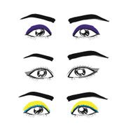 Hand-drawn eyes vector
