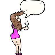 girl in club cartoon N2