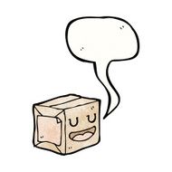 talking mail package cartoon N5