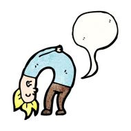 cartoon man talking out of his ass N2