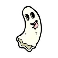 cartoon spooky ghost N123