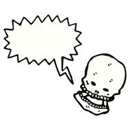 laughing skull cartoon N6