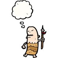 cartoon tribal man N22