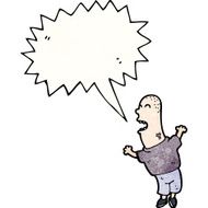 cartoon angry shouting man N2
