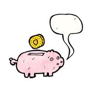 piggy bank cartoon N2