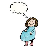child&#039;s drawing of a pregnant woman N5