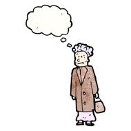 cartoon old woman N11