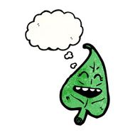 cartoon laughing leaf N3