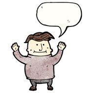 cartoon friendly man N32