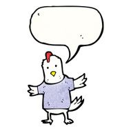 cartoon talking chicken N2