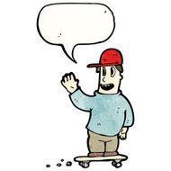 Cartoon Skateboarder N5