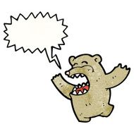 crazy cartoon bear N7