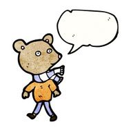 cartoon bear in clothes N4