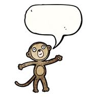Funny Cartoon Monkey N48