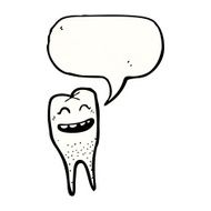 cartoon happy tooth N50