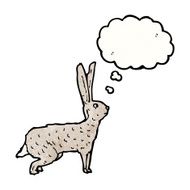 illustrated rabbit with thought bubble N2