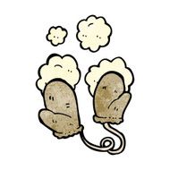 Cartoon Winter Mittens N7