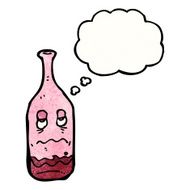 cartoon wine bottle N32