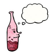 cartoon wine bottle N33