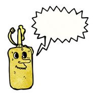 Cartoon Mustard Bottle N21