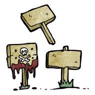 cartoon signposts N2