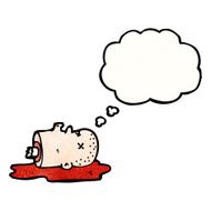 gross severed head cartoon N46