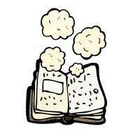 dusty old book cartoon N8