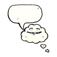 cartoon happy cloud N13