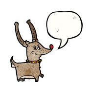 reindeer with speech bubble cartoon N2