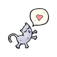 cartoon cat in love N6