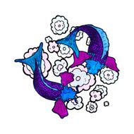 koi carp tattoo illustration N10