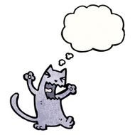 cartoon cat with thought bubble N170