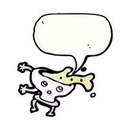 soup bowl cartoon character N3