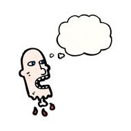 gross severed head cartoon N47