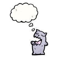 cartoon cat with thought bubble N171