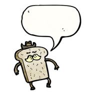 cartoon bread character N2
