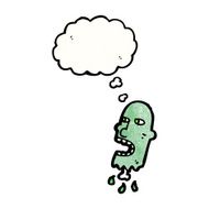 zombie head cartoon N4