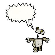 shouting robot cartoon N5