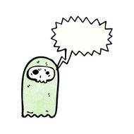 shrieking ghost cartoon N10