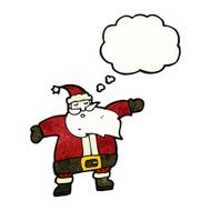 santa claus with thought bubble N6