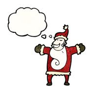 santa claus with thought bubble N8