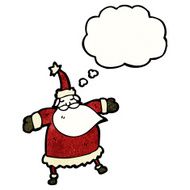 santa claus with thought bubble N9