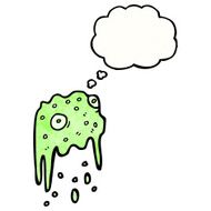 cartoon slime monster N14