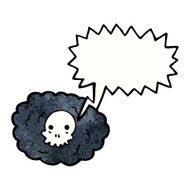 skull in cloud cartoon N2