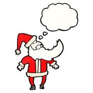 santa claus with thought bubble N10