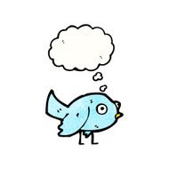 little blue bird cartoon N2