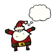 santa claus with thought bubble N11