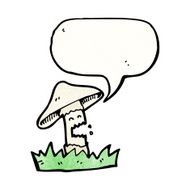 cartoon mushroom N112