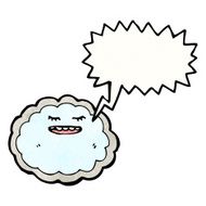 Cartoon Cloud With Silver Lining N7