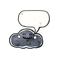 rain cloud with speech bubble cartoon N5